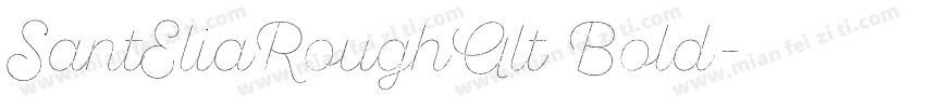 SantEliaRoughAlt Bold字体转换